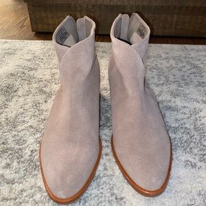 Soludos Venetian Bootie Mineral Grey Suede